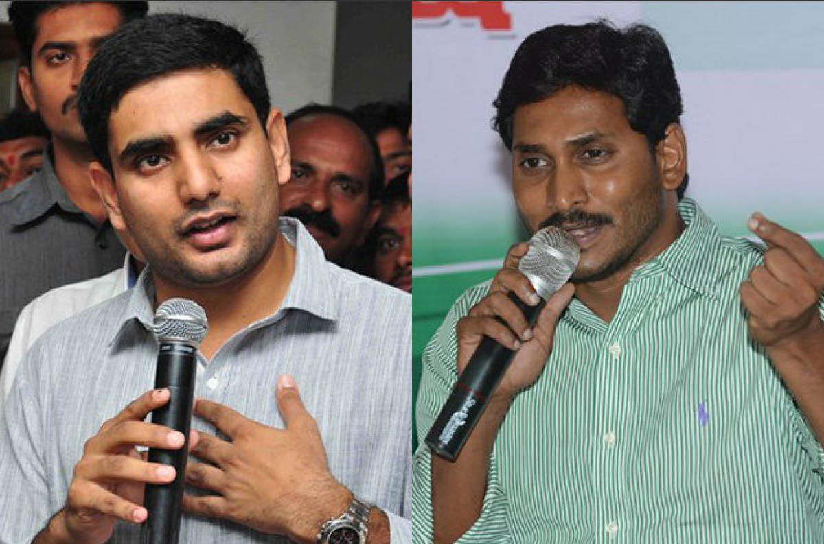 Nara Lokesh challenges YS Jagan to prove his statements